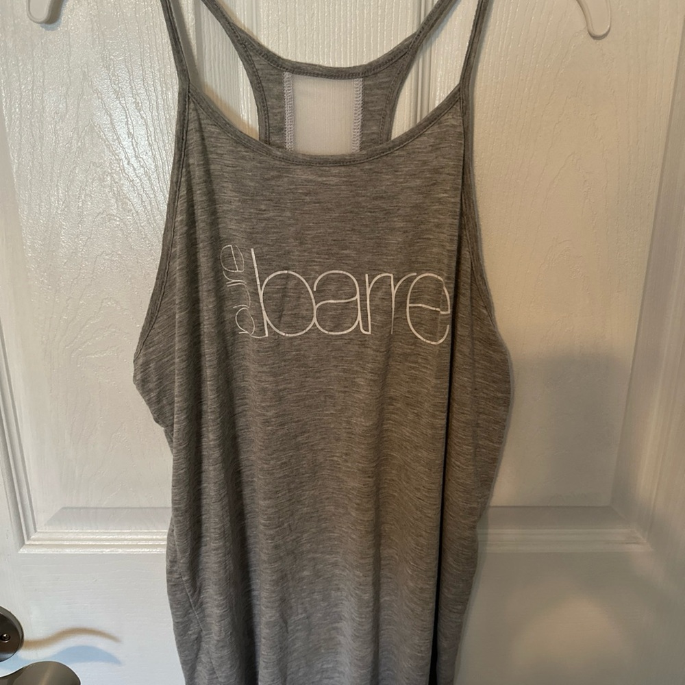 Pure Barre Gray Tank Top with White Logo